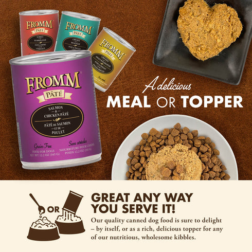 Fromm Pâté Wet Dog Food - Salmon & Chicken - 12.2oz Can